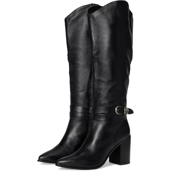 Dolce Vita Women Tyrone Block Heel Knee High Dress Boots Size US 9.5M Black